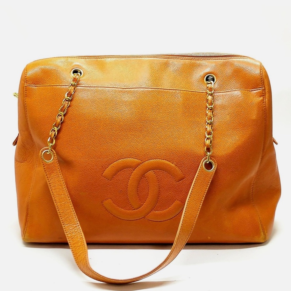 CHANEL Orange Shoulder Bag
